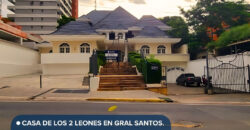 CASA DE LOS 2 LEONES EN GRAL. SANTOS