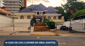 CASA DE LOS 2 LEONES EN GRAL. SANTOS