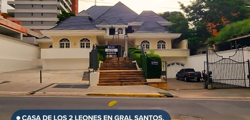 CASA DE LOS 2 LEONES EN GRAL. SANTOS